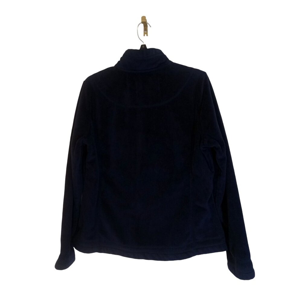Weatherproof Jacket Womens Size Large Navy Blue Fuzzy Full Zip Inside Pockets - Picture 6 of 6